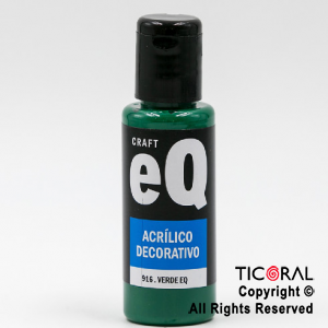 ACRIL.DECOR.EQ 916 VERDE 50ML X 6 UNIDADES